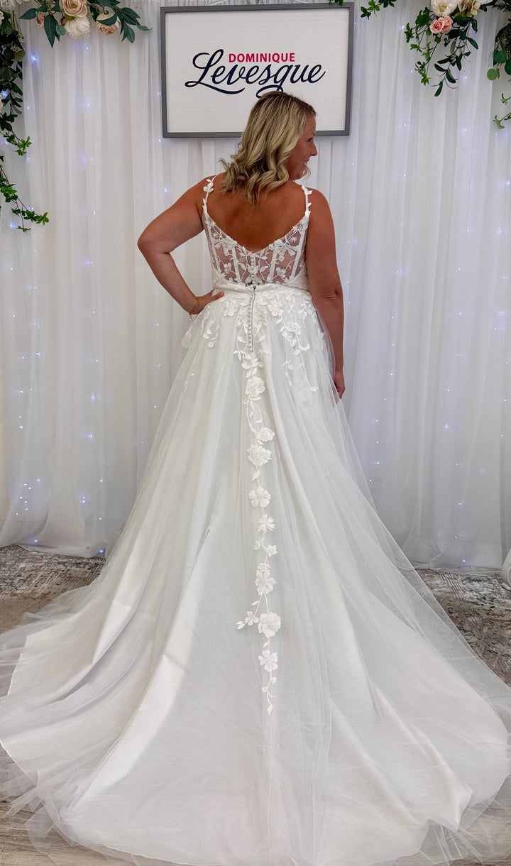 Back of Azura wedding dress